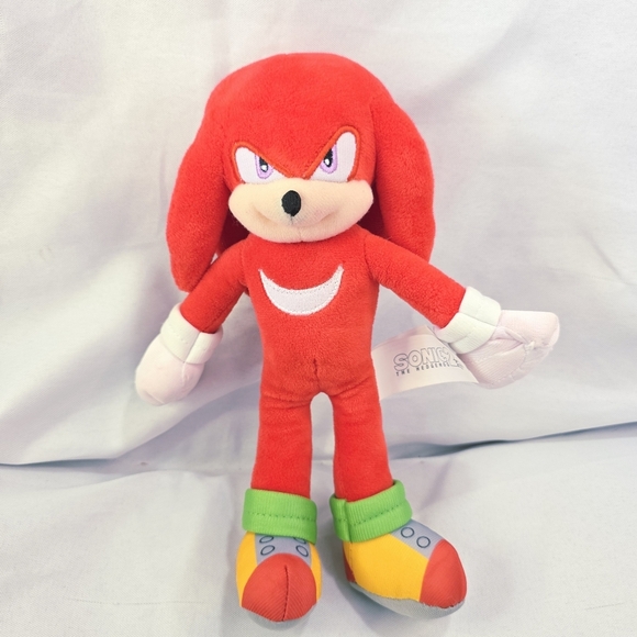 Sonic The Hedgehog 2 Knuckles Plush Stuffed Toy Jakks Pacific 10 Inch 2022 - Picture 1 of 12
